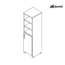 Armário executivo 1 porta diamante