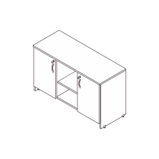 Armário secretária junção diamante