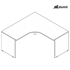 Mesa estação de trabalho “L” diamante pé painel
