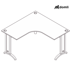 Mesa estação de trabalho “L” premium