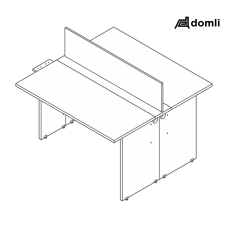 Mesa plataforma fim (passa fio / tomada) diamante