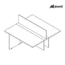 Mesa plataforma início (passa fio / tomada) diamante