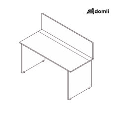 Mesa plataforma individual (passa fio / tomada) diamante