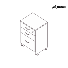 Gaveteiro volante plataforma 2 gavetas pasta suspensa diamante Gaveteiro volante plataforma 2 gavetas pasta suspensa diamante
