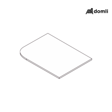 Estrutura: 25mm de espessura Acabamento: BP - Revestimento melamínico de baixa pressão Fita de Borda: PVC 2mm Estrutura: 25mm de espessura Acabamento: BP - Revestimento melamínico de baixa pressão Fita de Borda: PVC 2mm