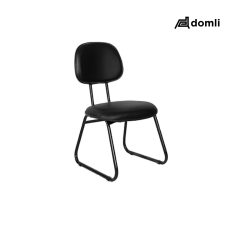 Cadeira Fixa Secretária Pé Sky Courvin Preto