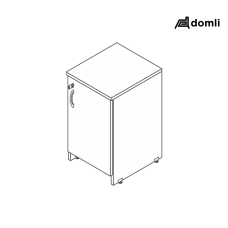 Armário secretária 1 porta plus