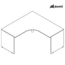 Mesa estação de trabalho “L” plus pé painel