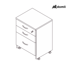 Gaveteiro volante 2 gavetas pasta suspensa plus Gaveteiro volante 2 gavetas pasta suspensa plus