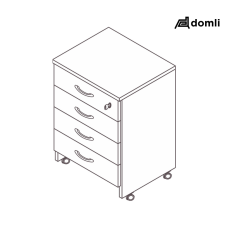 Gaveteiro volante 4 gavetas plus Gaveteiro volante 4 gavetas plus