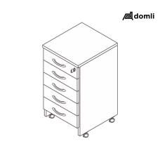 Gaveteiro volante 5 gavetas plus Gaveteiro volante 5 gavetas plus
