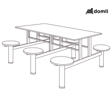 Refeitório banco redondo plus Refeitório banco redondo plus